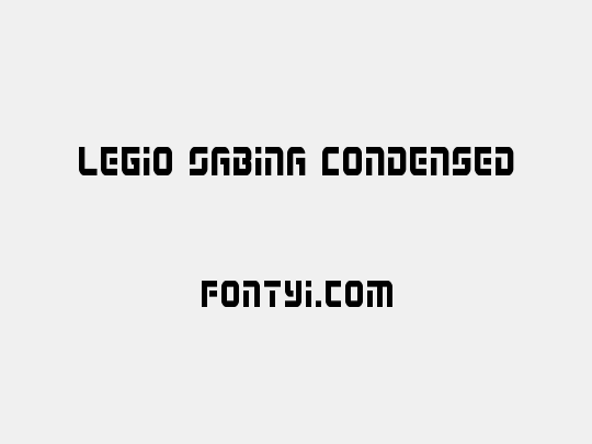 Legio Sabina Condensed