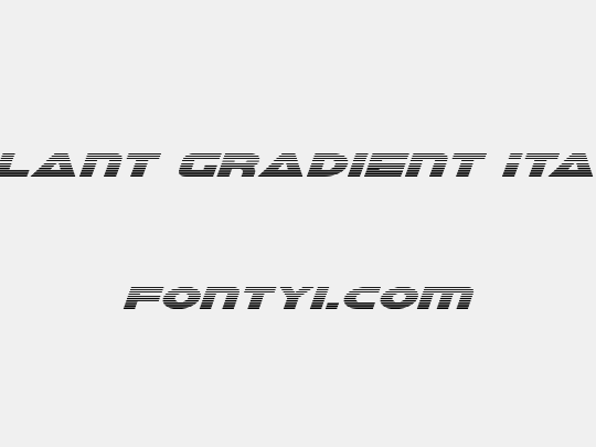 Galant Gradient Italic