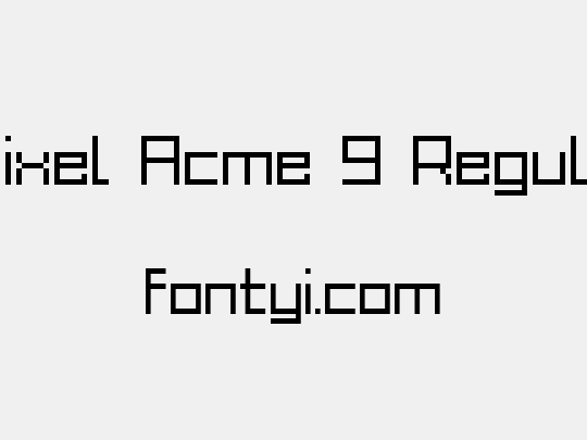 Grixel Acme 9 Regular