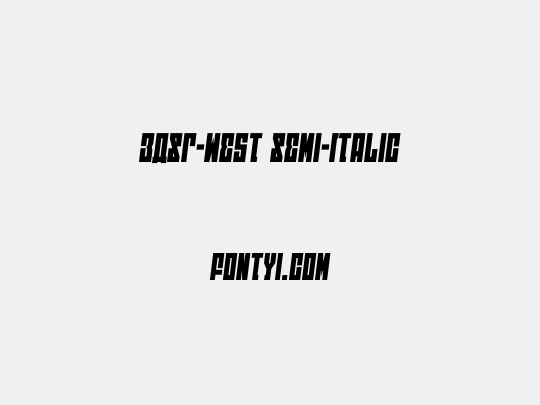 EAST-west Semi-Italic