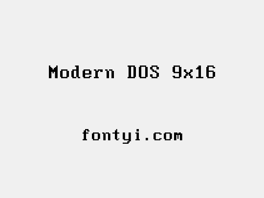 Modern DOS 9x16