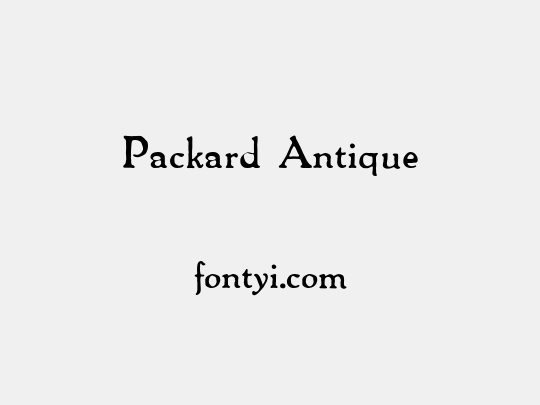 Packard Antique