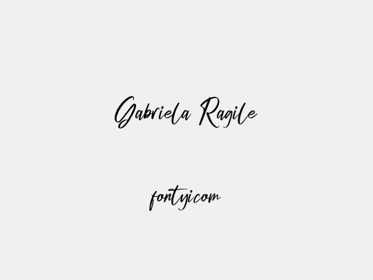 Gabriela Ragile