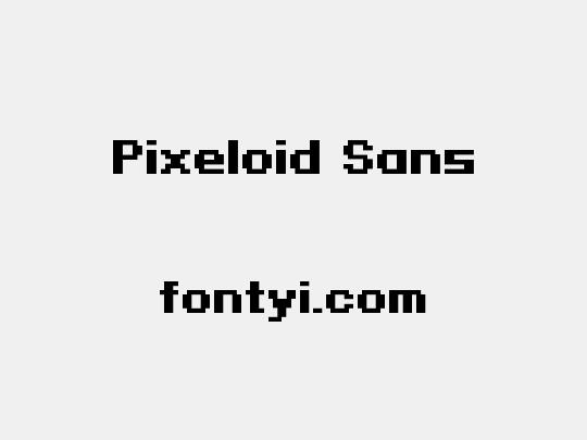 Pixeloid Sans