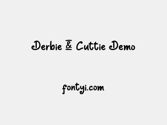 Derbie & Cuttie Demo