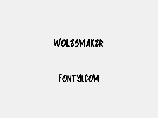 Wolesmaker