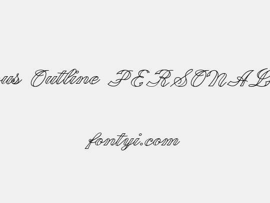 Fabulous Outline PERSONAL USE