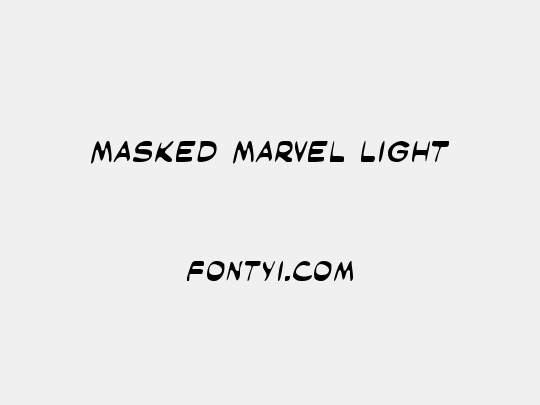 Masked Marvel Light