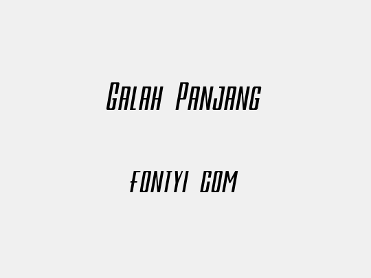 Galah Panjang
