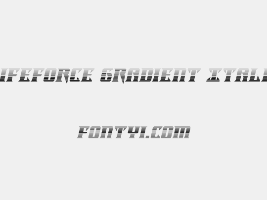 Lifeforce Gradient Italic