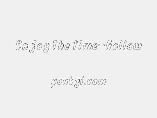 Enjoy The Time-Hollow