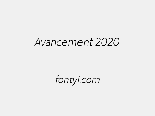 Avancement 2020