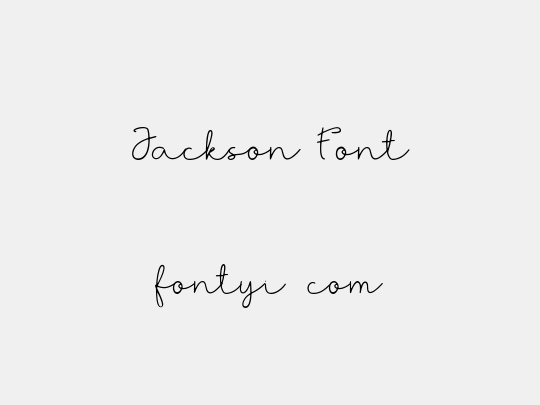 Jackson Font