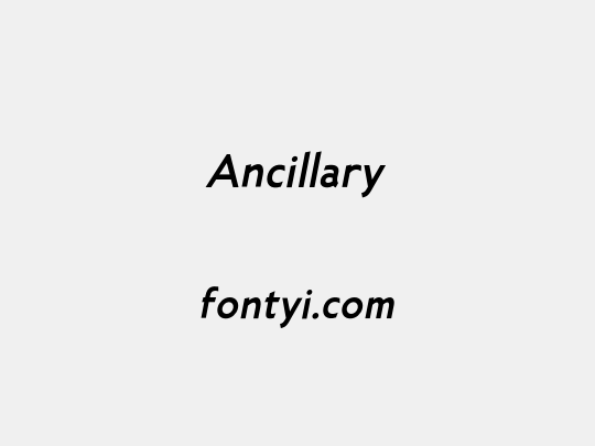 Ancillary
