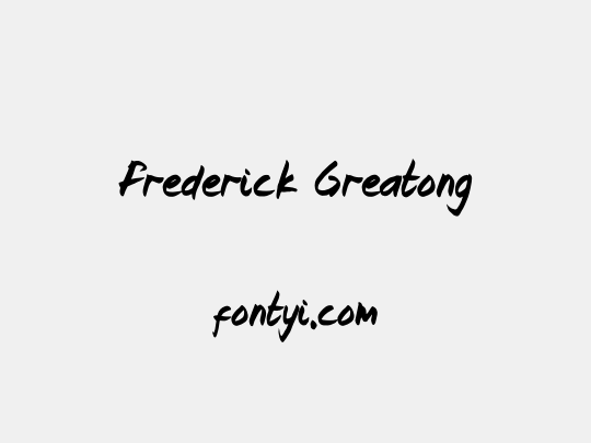 Frederick Greatong