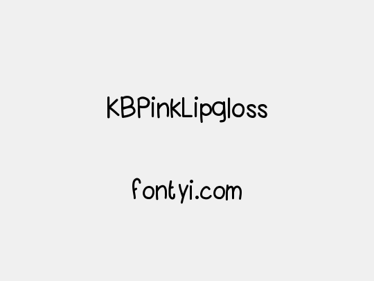 KBPinkLipgloss