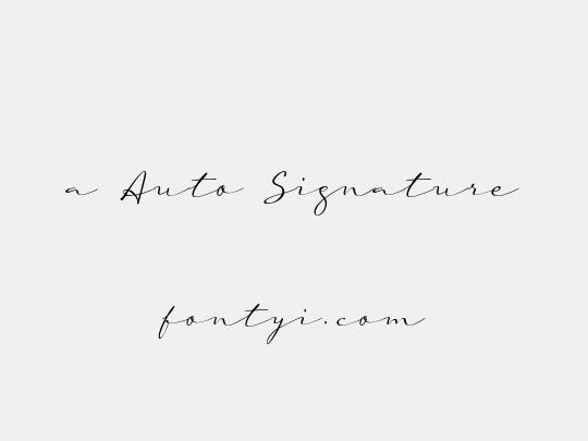 a Auto Signature