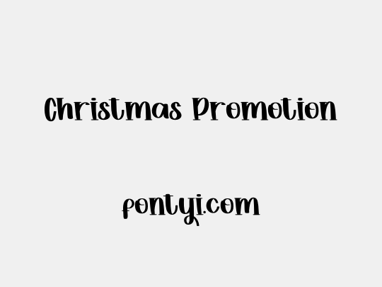 Christmas Promotion