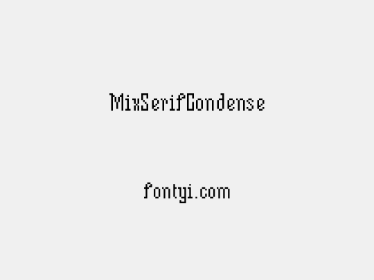 MixSerifCondense