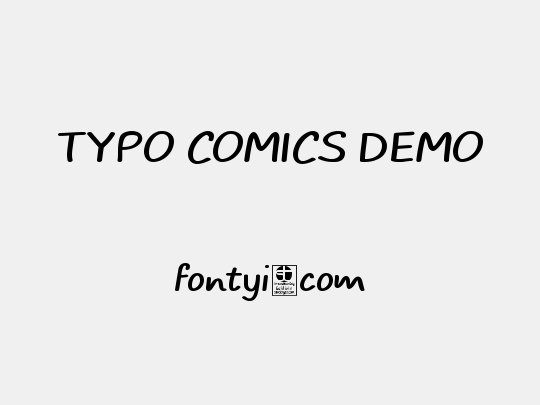 TYPO COMICS DEMO