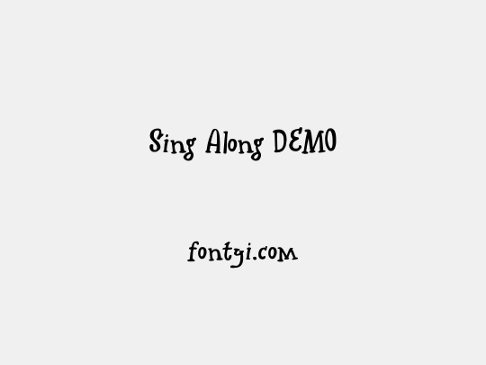 Sing Along DEMO