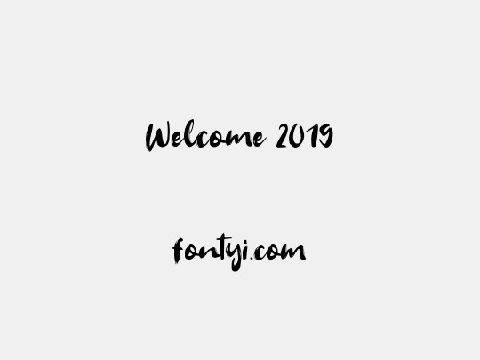Welcome 2019