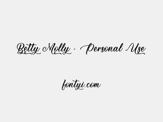 Betty Molly - Personal Use
