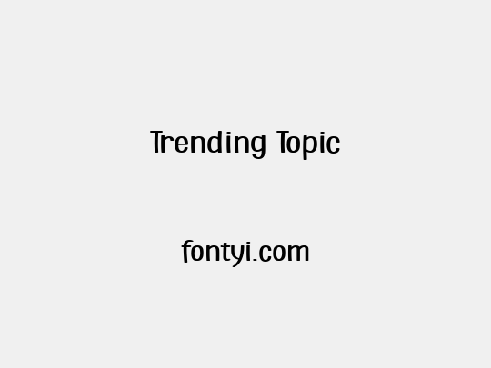 Trending Topic
