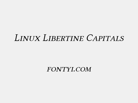 Linux Libertine Capitals