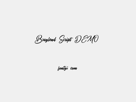 Braylend Script DEMO