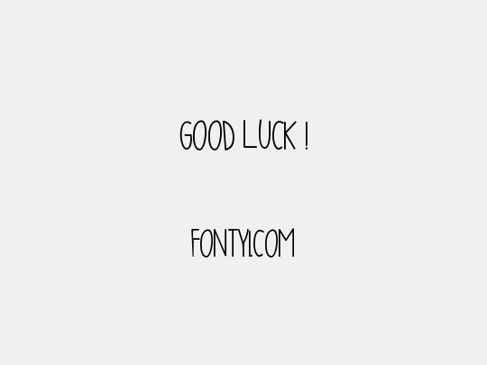 GOOD LUCK !