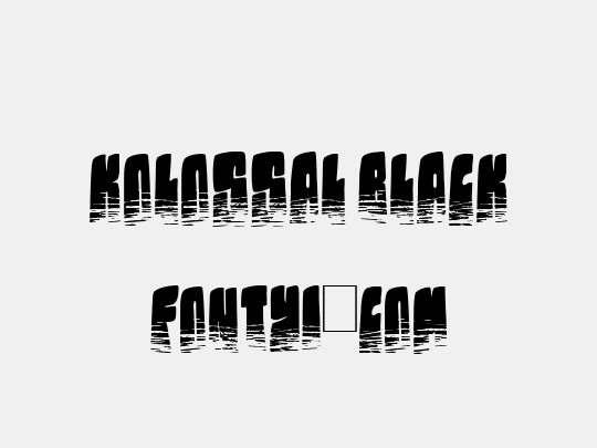 Kolossal black