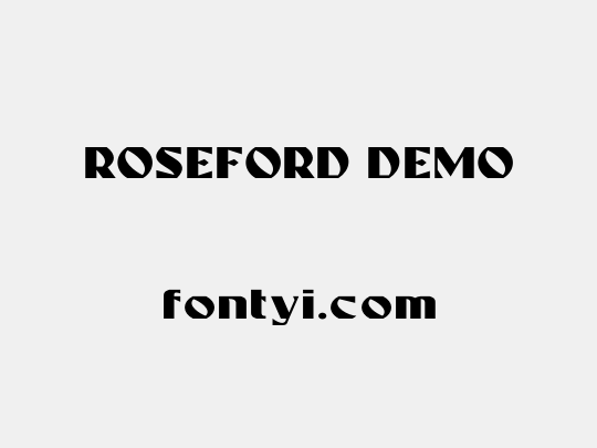 ROSEFORD DEMO