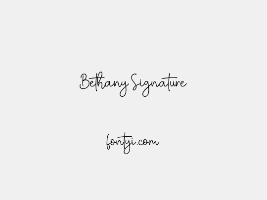 Bethany Signature