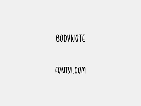 BODYNOTE