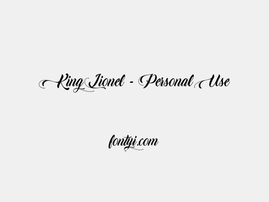 King Lionel - Personal Use