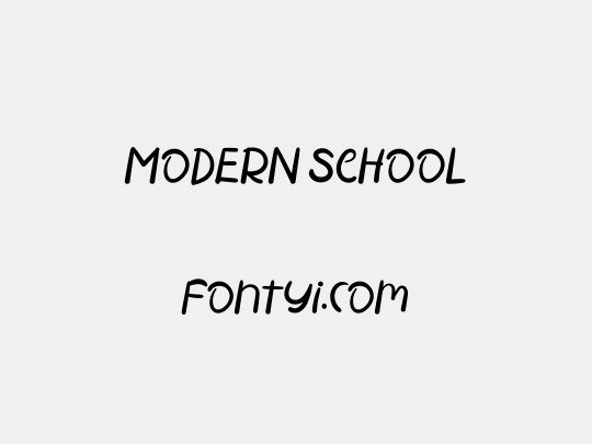 MODERN SCHOOL