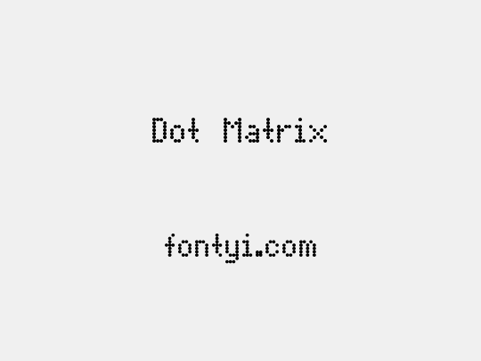 Dot Matrix