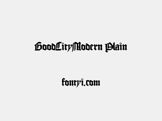 GoodCityModern Plain