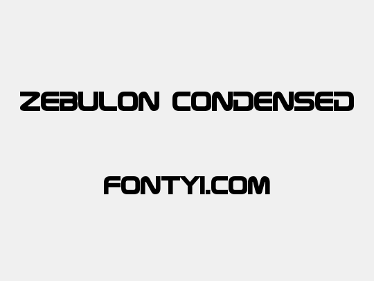 Zebulon Condensed