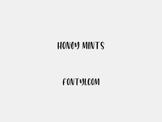 Honey Mints