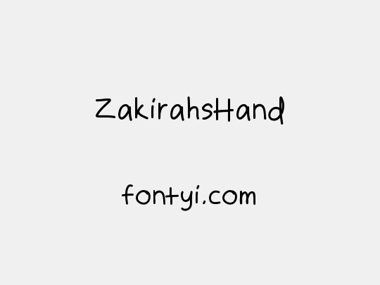 ZakirahsHand