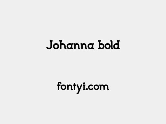 Johanna bold