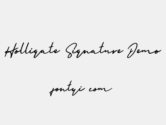 Holligate Signature Demo