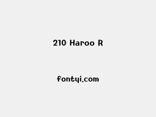 210 Haroo R