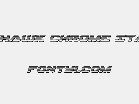 Skyhawk Chrome Italic