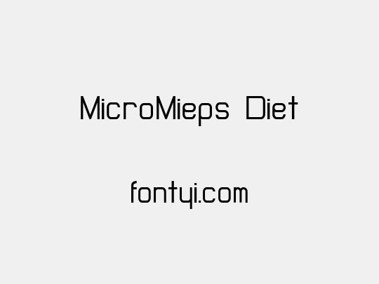 MicroMieps Diet