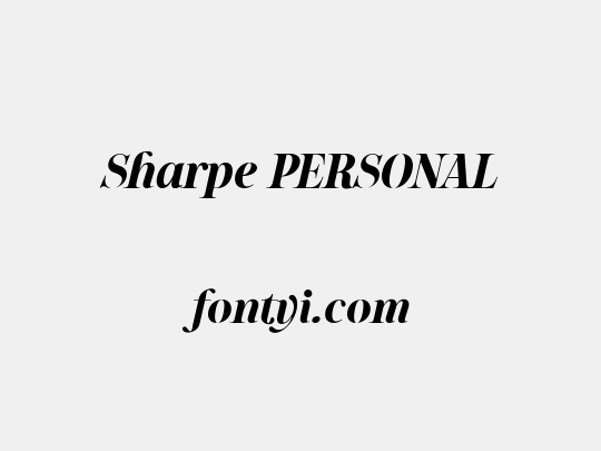 Sharpe PERSONAL
