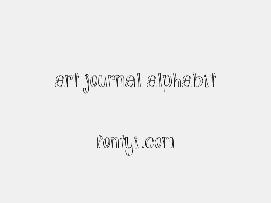 Art Journal Alphabit