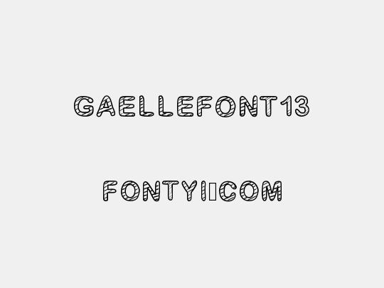GaelleFont13